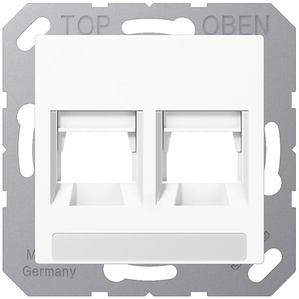 JUNG Abdeckung f.Modular-Jack A 1569-2 NA WE WW